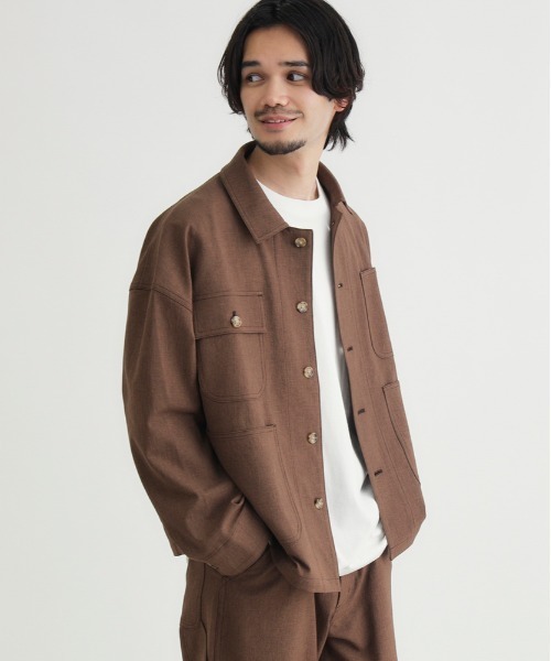 BACK NUMBER カバーオール 「BACK NUMBER」ダックライクシャツ
