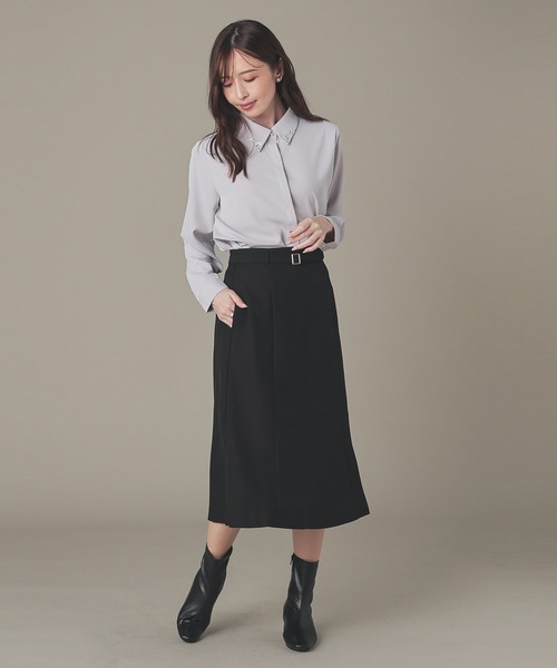 「GLACIER lusso」 長袖シャツ M アイボリー レディース_画像8