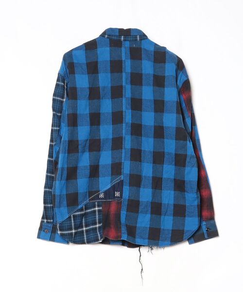 SEVESKIG（セヴシグ） 長袖シャツ MEDIUM ブルー メンズ : ZOZOTOWN 