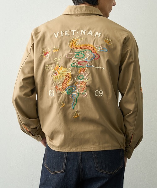 コート ジャケット 「TAILOR TOYO/東洋テーラー」COTTON VIET-NAM JACKET DRAGON メンズの画像