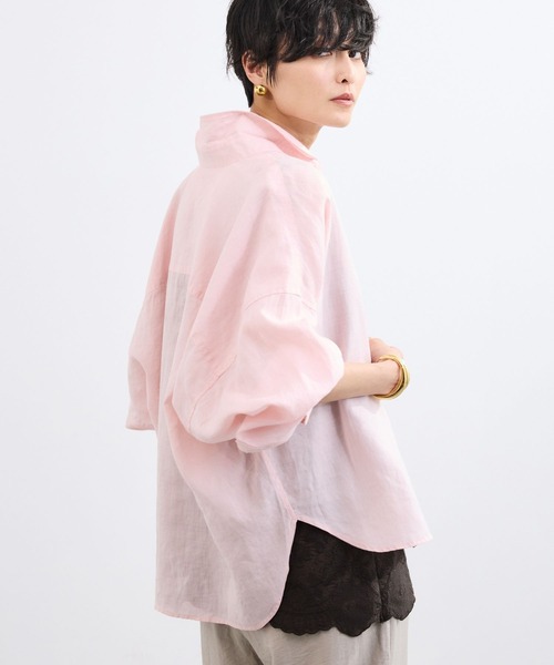 BARNYARDSTORM  バンヤードストーム　ペプラムシャツ　ピンク　美品 BARNYARDSTORM（バンヤードストーム） ブラウス シャツ BARNYARDSTORM