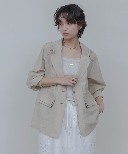 「Eimee Law」 テーラードジャケット FREE ベージュ レディース_画像7