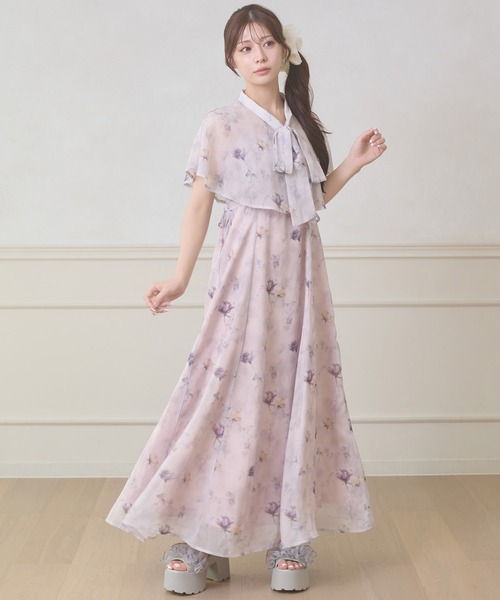 ワンピース 夏 2way cape & camisole dress set / 2WAYケープ&キャミワンピースセット