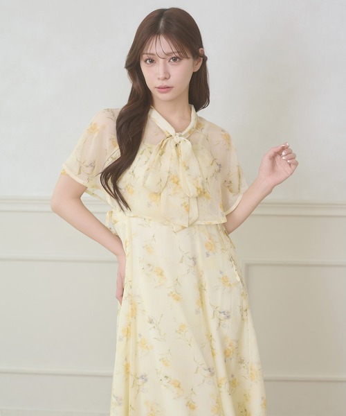 ワンピース 夏 2way cape & camisole dress set / 2WAYケープ&キャミワンピースセット