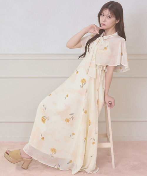 ワンピース 夏 2way cape & camisole dress set / 2WAYケープ&キャミワンピースセット