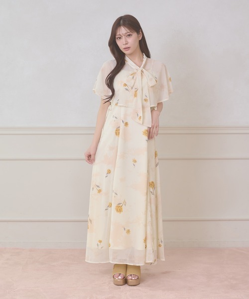 ワンピース 夏 2way cape & camisole dress set / 2WAYケープ&キャミワンピースセット