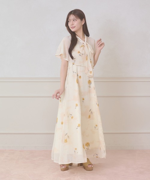 ワンピース 夏 2way cape & camisole dress set / 2WAYケープ&キャミワンピースセット