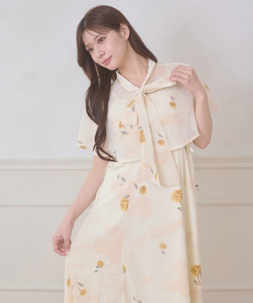 ワンピース 夏 2way cape & camisole dress set / 2WAYケープ&キャミワンピースセット