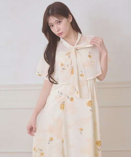 ワンピース 夏 2way cape & camisole dress set / 2WAYケープ&キャミワンピースセット