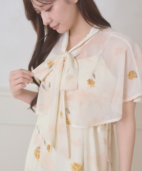 ワンピース 夏 2way cape & camisole dress set / 2WAYケープ&キャミワンピースセット