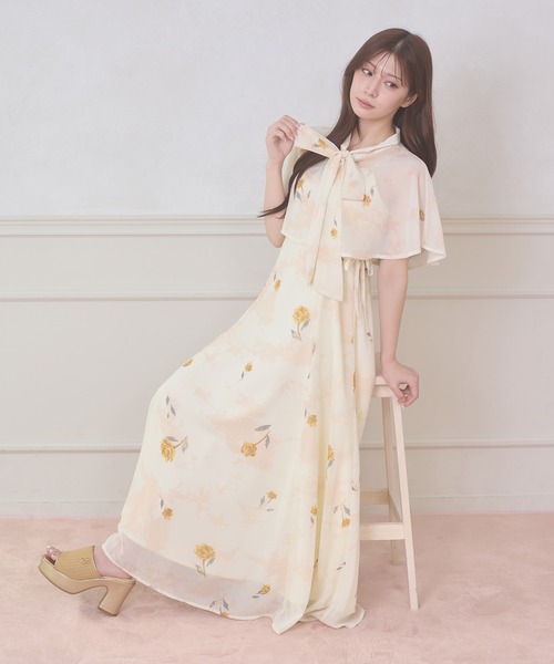 ワンピース 夏 2way cape & camisole dress set / 2WAYケープ&キャミワンピースセット
