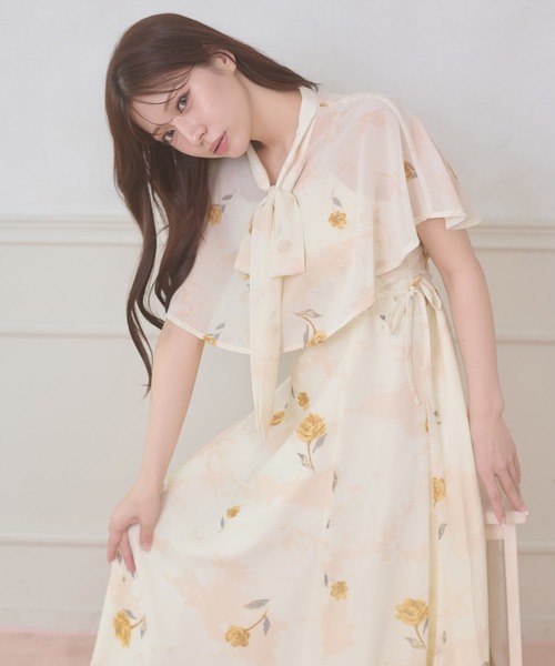 ワンピース 夏 2way cape & camisole dress set / 2WAYケープ&キャミワンピースセット