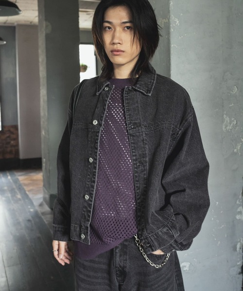 「SENSE OF PLACE by URBAN RESEARCH」 デニムジャケット MEDIUM グリーン メンズ_画像2