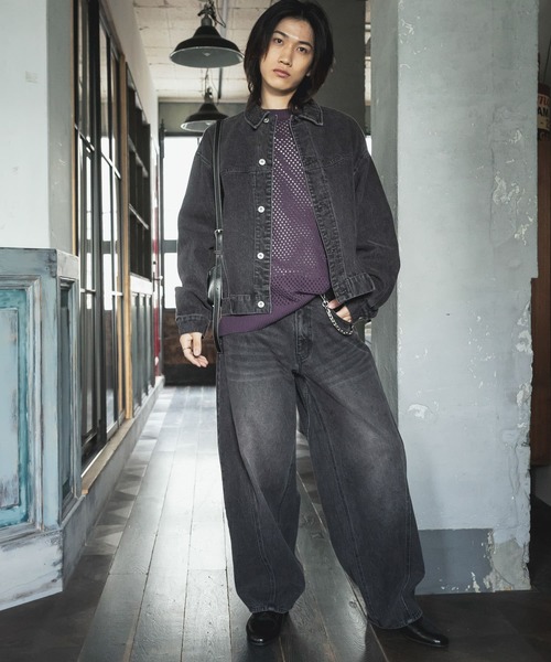 「SENSE OF PLACE by URBAN RESEARCH」 デニムジャケット MEDIUM グリーン メンズ_画像4
