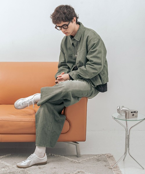 「SENSE OF PLACE by URBAN RESEARCH」 デニムジャケット MEDIUM グリーン メンズ_画像7