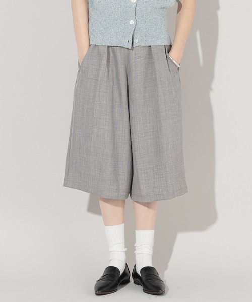 George's ハーフパンツ パンツ 短パン リネンライクバミューダパンツ