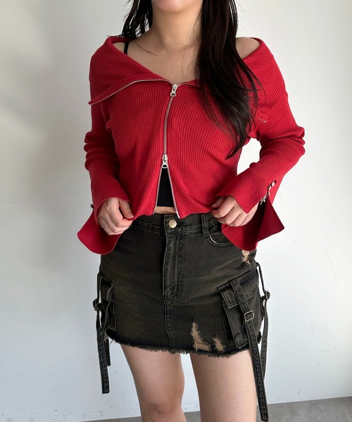 「apres jour mignon」 ミニスカート X-LARGE ブラック レディース_画像4
