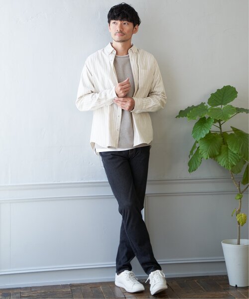 「ikka」 スキニーデニムパンツ S ネイビー メンズ_画像7