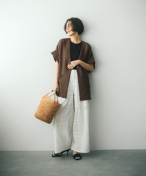 IEDIT（イディット） ジャケット ノーカラージャケット ノーカラー