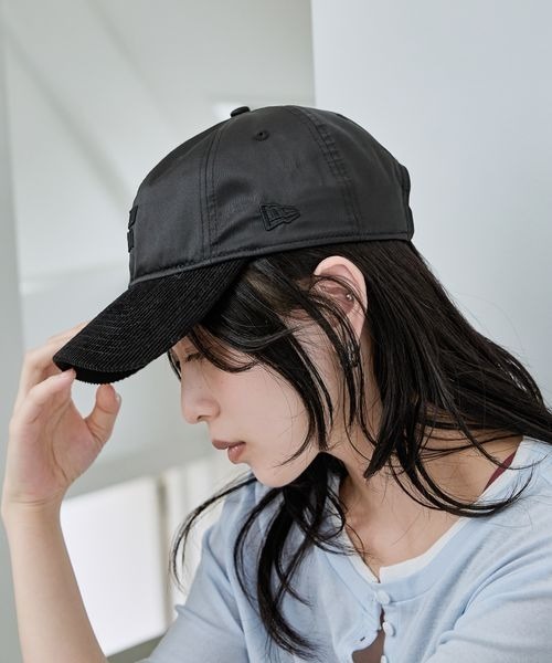 最終SALE)JUNYAWATANABE26SS サテン帽子 JEANASIS（ジーナシス） キャップ 帽子 「NEW ERA(ニューエラ)」別注