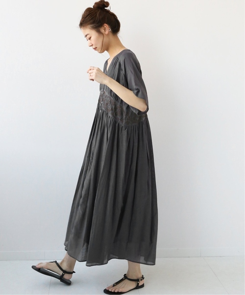 「JOURNAL STANDARD relume」 半袖ワンピース FREE イエロー レディース_画像6