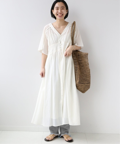 「JOURNAL STANDARD relume」 半袖ワンピース FREE イエロー レディース_画像8