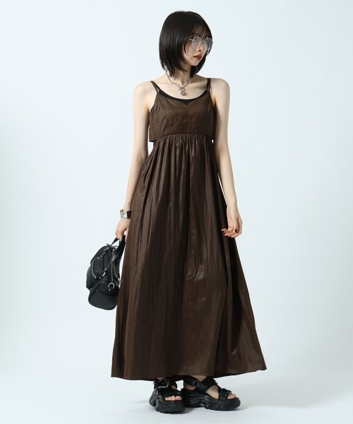 PAGEBOY（ページボーイ） ワンピース レザーライクウエストスリット 