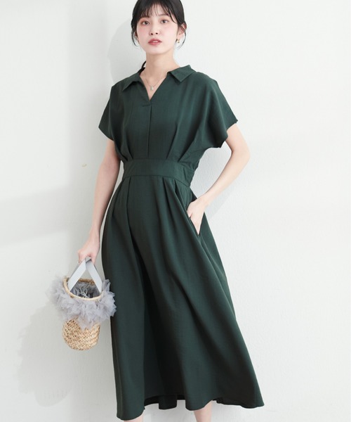 「natural couture」 シャツワンピース FREE グレー レディース_画像8