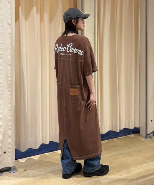 「RCWB」 Tシャツワンピース FREE ブラウン レディース_画像8