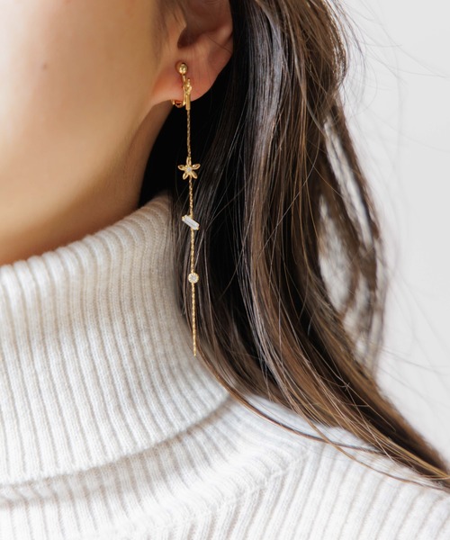 flower ピアス フラワートゥインクルピアス レディース : ZOZOTOWN