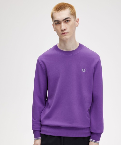 かなや　FRED PERRY マスタード トレーナー　Lサイズ FRED PERRY フレッドペリー クルーネック スウェットシャツ