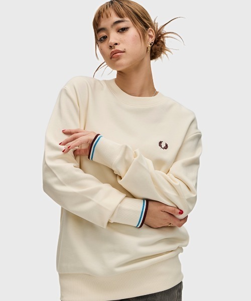 FRED PERRY トレーナー F15248 ホワイト サイズ10 FRED PERRY トレーナー F15248 ホワイト サイズ10 FRED PERRY