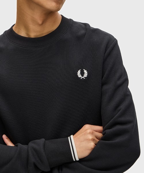 FRED PERRY フレッド ペリー スウェット 黒 ブラック M FRED PERRY トレーナー スウェット 「FRED PERRY/フレッドペリー