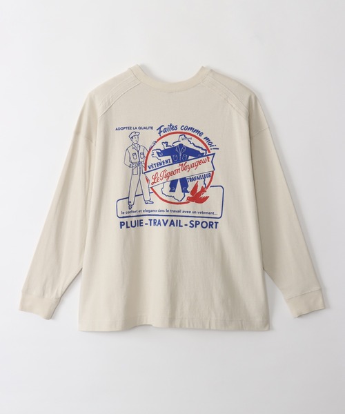Le Pigeon Voyageur tシャツ 「Le Pigeon Voyageur」バックプリント 