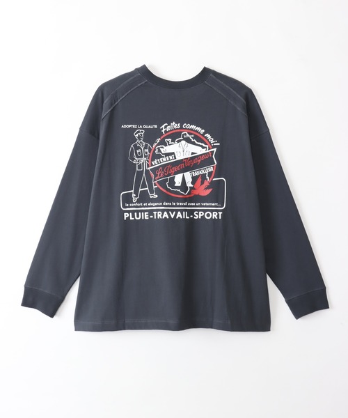 Le Pigeon Voyageur tシャツ 「Le Pigeon Voyageur」バックプリント 