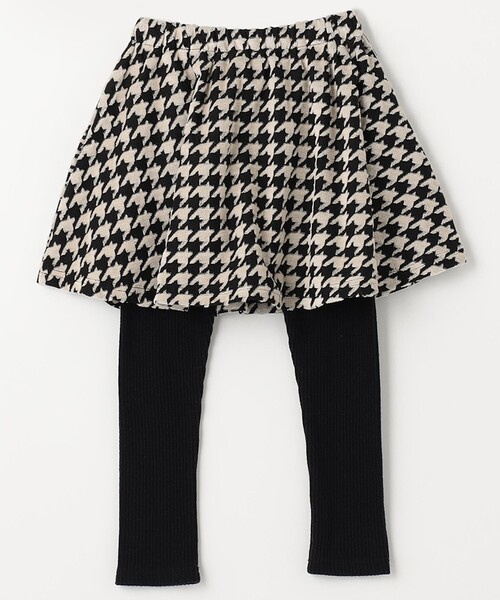 タグ付き♥♥サスペンダー付きパンツ、チェック千鳥柄MILKミルク 千鳥