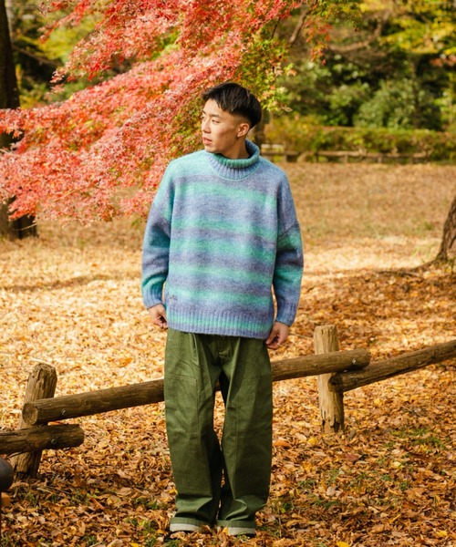 ニット・セーター IONSEOUL Levin turtleneck warmer knit JE624 WudgeBoy ニット セーター gradation turtleneck knit