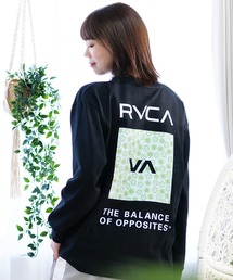 tシャツ RVCA/ルーカ シンプルロゴ/ロンT BF043-050 レディース RVCA tシャツ RVCA/ルーカ ロンT 長袖 バックプリント オーバー