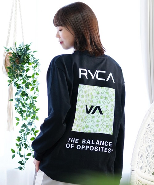 ルーカ ロンT レディース RVCA BF043051 ホワイト 白 ブラック 黒 長袖Tシャツ カットソー オーバーサイズ ビッグシルエット ストリート カジュアル RVCA ルーカ レディース 長袖 Tシャツ バンダナ柄ロンT BF043