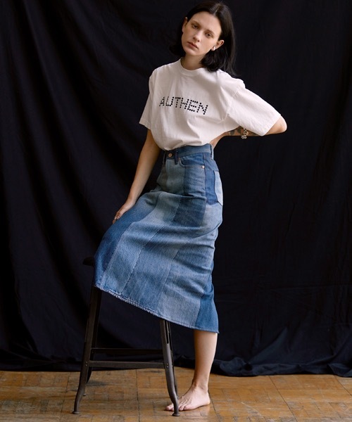 tシャツ 「AUTHEN」オーセン/ S/S マルカン刺繍 オーセンTシャツ レディース メンズ AUTHEN tシャツ 「AUTHEN」オーセン/ S/S マルカン刺繍 オーセン