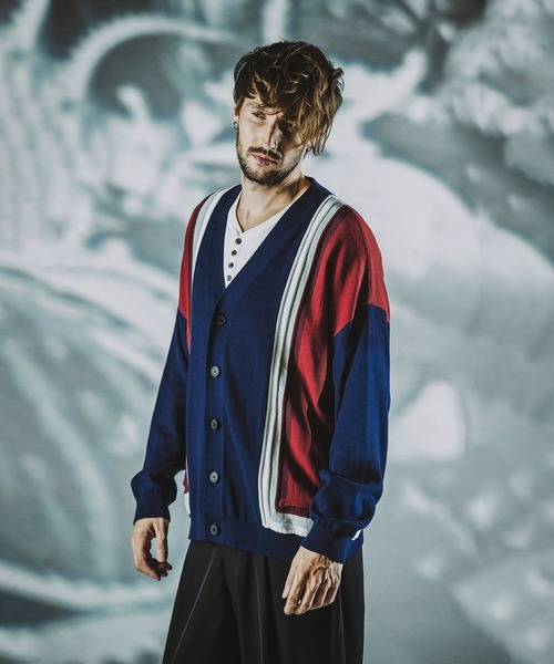 NO ID.（ノーアイディー） カーディガン 「NO ID.」3D Color Block