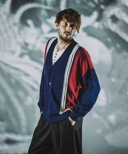 NO ID.（ノーアイディー） カーディガン 「NO ID.」3D Color Block