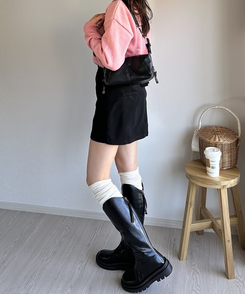 ブーツ ボリュームソールロングブーツ レディース : ZOZOTOWN
