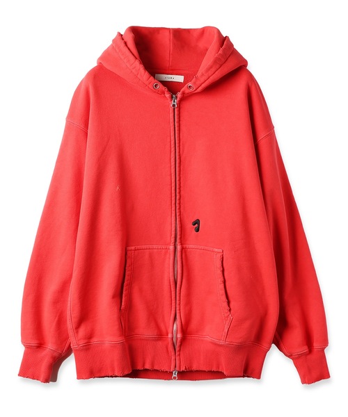 JieDa PIGMENT J LOGO ZIP UP HOODIE 黒 グレー PIGMENT J LOGO ZIP UP HOODIE | Jieda