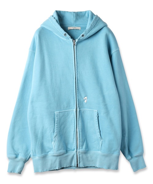 JieDa パーカー PIGMENT J LOGO ZIP UP HOODIE メンズ