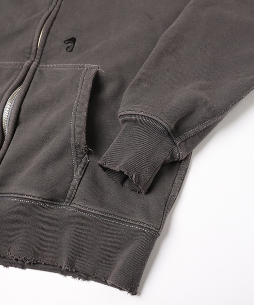JieDa パーカー PIGMENT J LOGO ZIP UP HOODIE メンズ