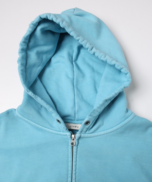 JieDa PIGMENT J LOGO ZIP UP HOODIE 黒 グレー PIGMENT J LOGO ZIP UP HOODIE | Jieda