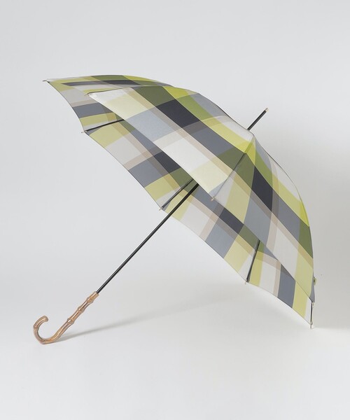 傘 クレストブリッジチェック長傘 レディース　長傘    晴雨兼用 クレストブリッジチェック長傘（55W01525＿＿） | BLUE
