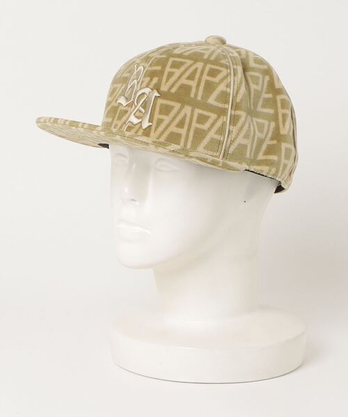 キャップ 帽子 BAPE LOGO MONOGRAM VELOUR CAP M メンズ : 82669782 