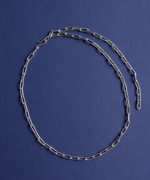 ネックレス SILVER925 グリッドネックレス レディース メンズの画像